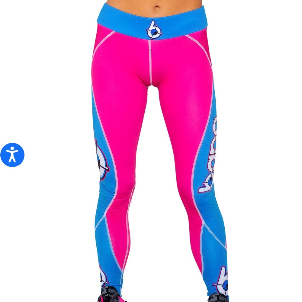 Bold Pink and Blue Leggings